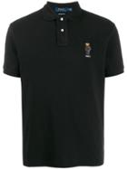 Polo Ralph Lauren Bear Logo Polo Shirt - Black