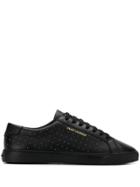 Saint Laurent Studded Sneakers - Black