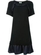 Sonia By Sonia Rykiel Layered Hem Knit Dress, Women's, Size: Xs, Black, Acrylic/polyester/wool