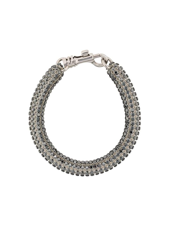 Atelier Swarovski Bolster Bracelet By Christopher Kane - Black