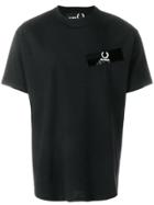 Raf Simons X Fred Perry Tape Detail Logo T-shirt - Black