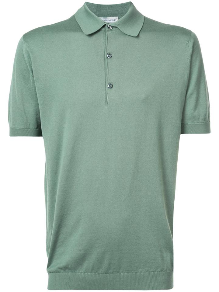 John Smedley Classic Polo Top - Green
