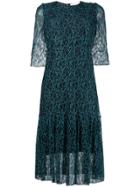 See By Chloé Flared Patterned Dress - Black