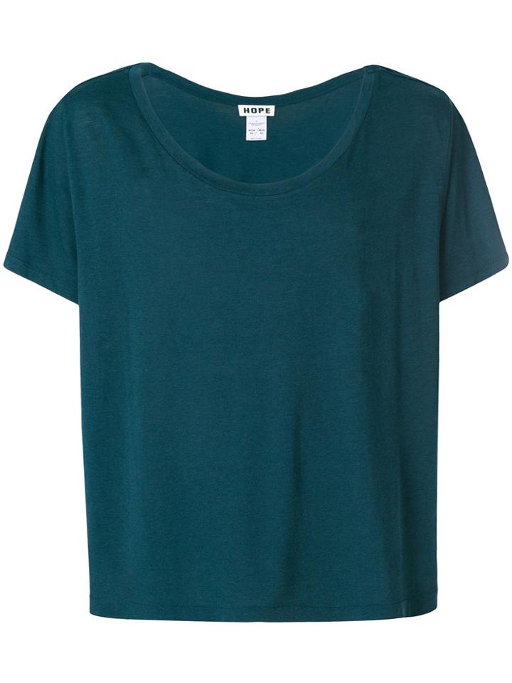 Hope Round Neck Loose Fit T-shirt - Green