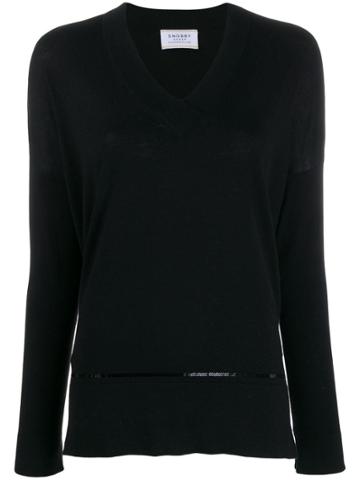 Snobby Sheep Sequin-detail Knit Top - Black