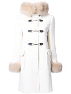 Guild Prime Trim Detail Double Breasted Coat, Women's, Size: 3, White, Lambs Wool/polyester/rayon