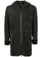 Giorgio Brato Hooded Shearling Jacket - Brown