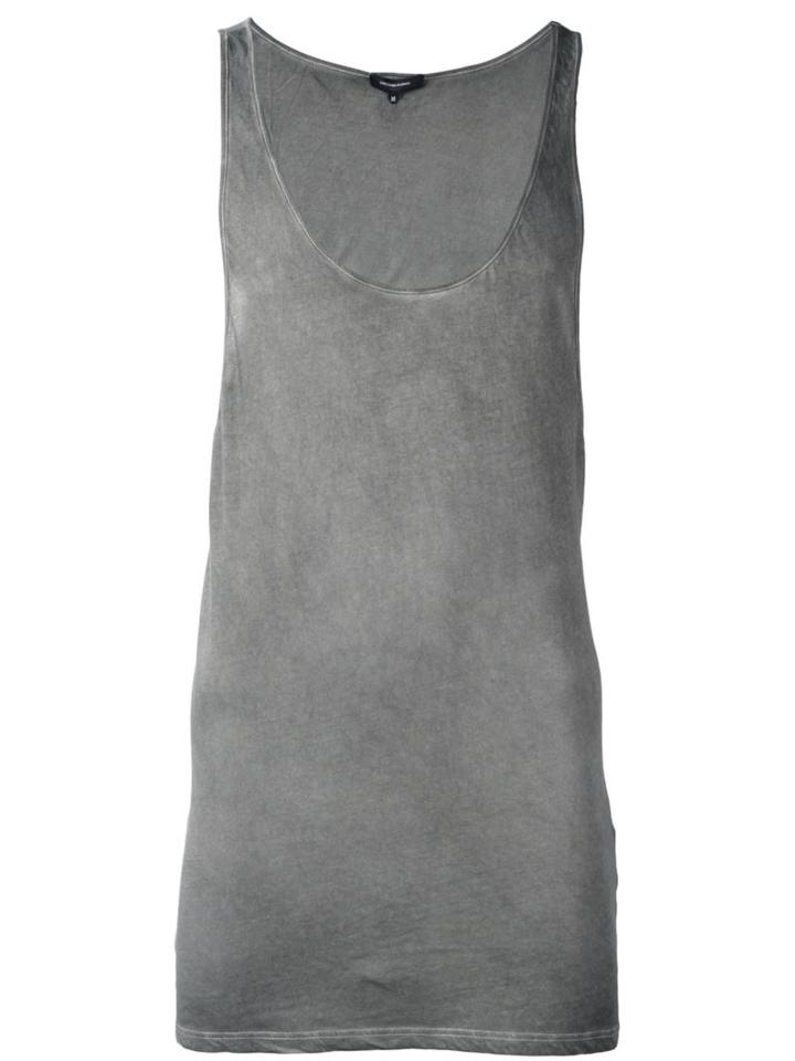 Unconditional Long Tank Top, Men's, Size: Xs, Grey, Cotton