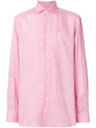 Doppiaa Buttoned Up Shirt - Pink & Purple