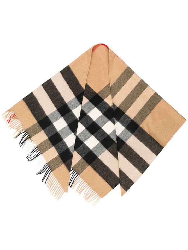 Burberry Supernova Check Cashmere Scarf - Neutrals