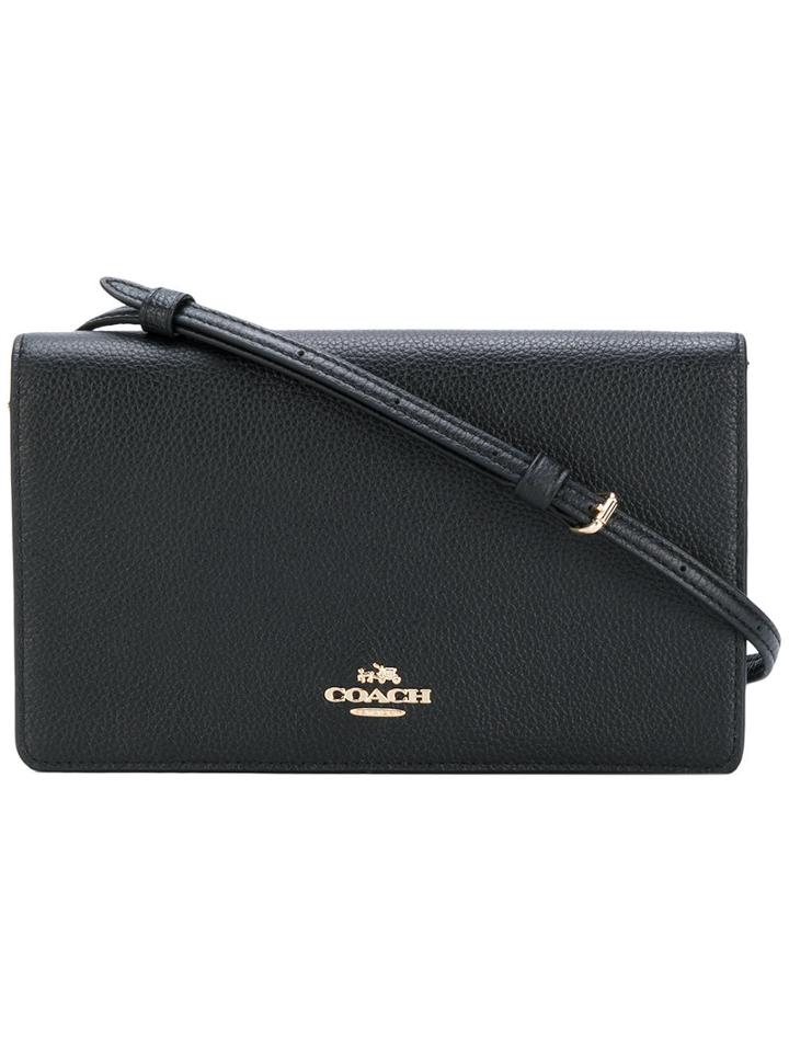Coach - Fold Over Cross Boy Bag - Women - Leather - One Size, Black, Leather