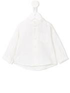 Cashmirino - Mandarin Collar Shirt - Kids - Cotton - 9 Mth, White