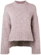 Pringle Of Scotland Melange Chunky Sweater - Pink & Purple