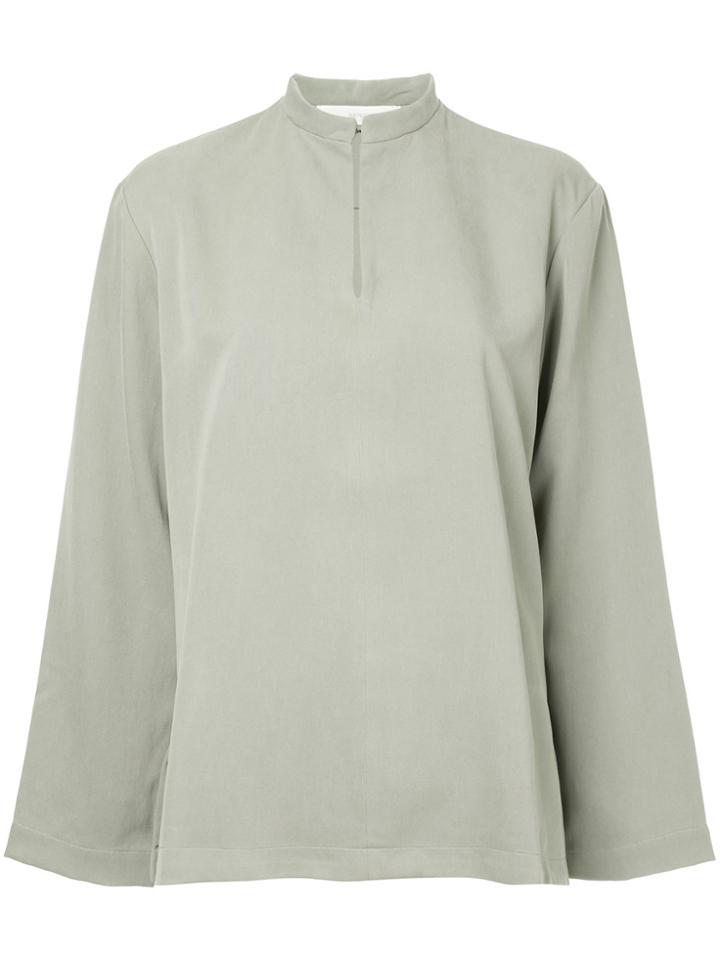 Seya. V-neck Blouse - Green