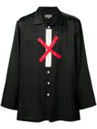 Yohji Yamamoto - Cross Print Shirt - Men - Silk/cotton - 4, Black, Silk/cotton