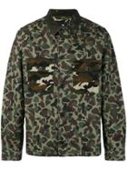 Ps Paul Smith Printed Button Down Shirt - Green
