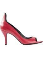 Premiata Open Toe Pumps - Red