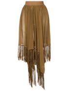 Kitx Flared Loose Skirt - Brown