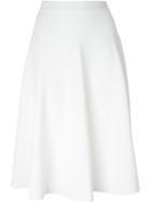 Givenchy Ruffled A-line Skirt, Women's, Size: Xs, White, Viscose/polyester/silk/spandex/elastane