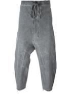 Lost & Found Rooms Tailored Back Trousers, Men's, Size: L, Grey, Cotton/spandex/elastane