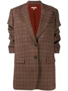 Michael Kors Collection Check Blazer - Brown