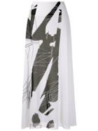 Mara Mac Printed Maxi Skirt - White