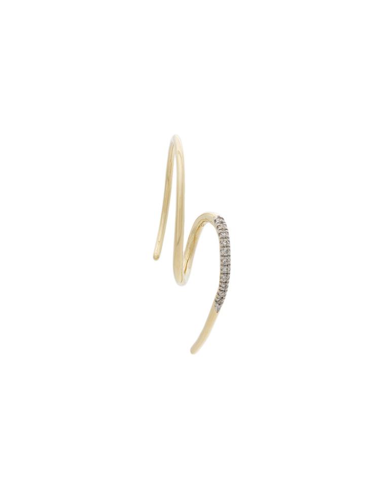 Maria Black Racer Diamond Earring - Metallic