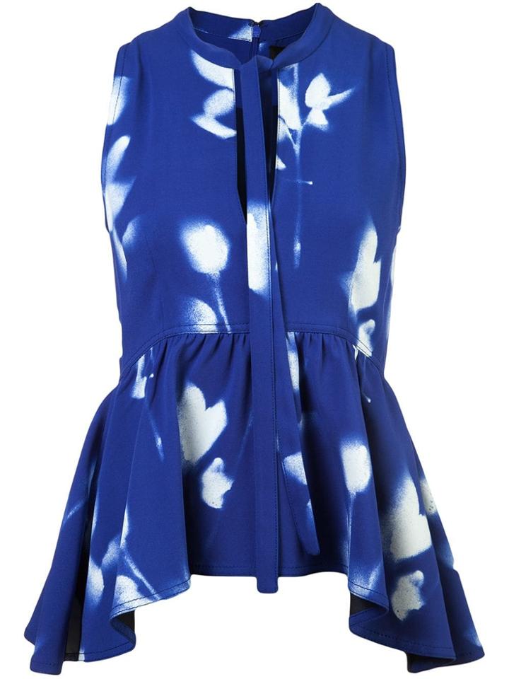 Proenza Schouler Rose Imprint Top - White