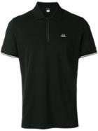 Cp Company Front Zipped Fastening Polo Shirt - Black