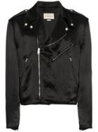 Gucci Guccy Japanese Acetate Biker Jacket - Black