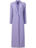 Norma Kamali Single Breasted Coat - Purple