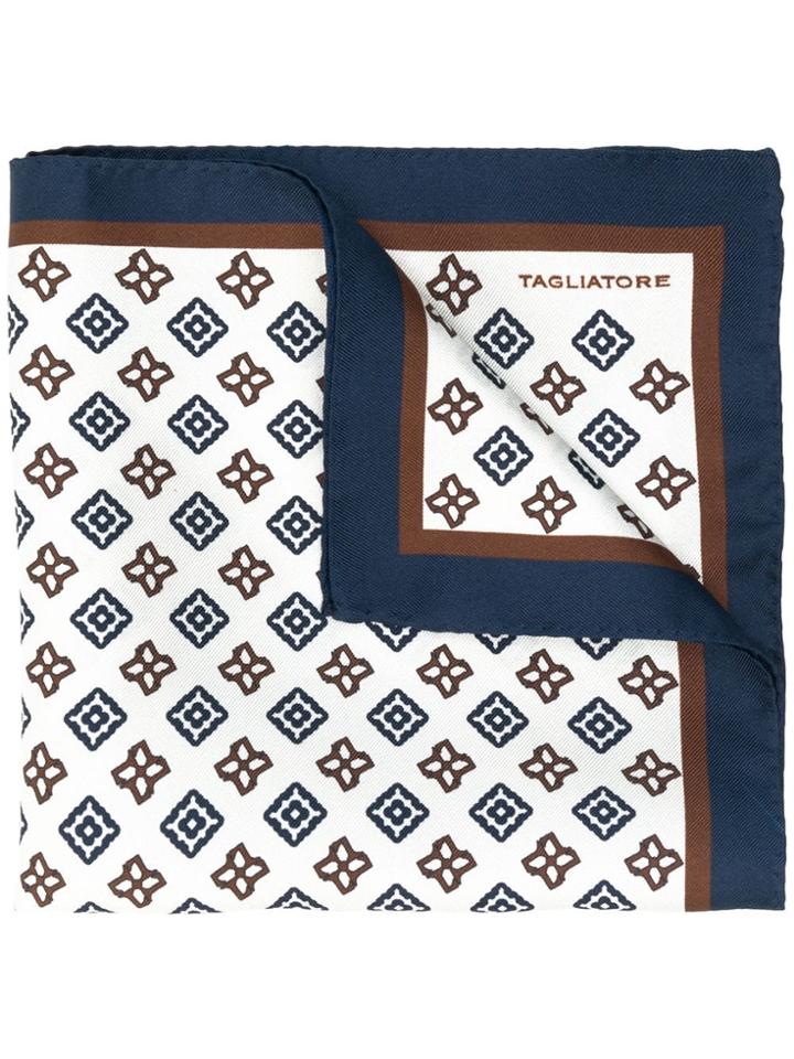 Tagliatore Paisley Pattern Pocket Scarf - Neutrals