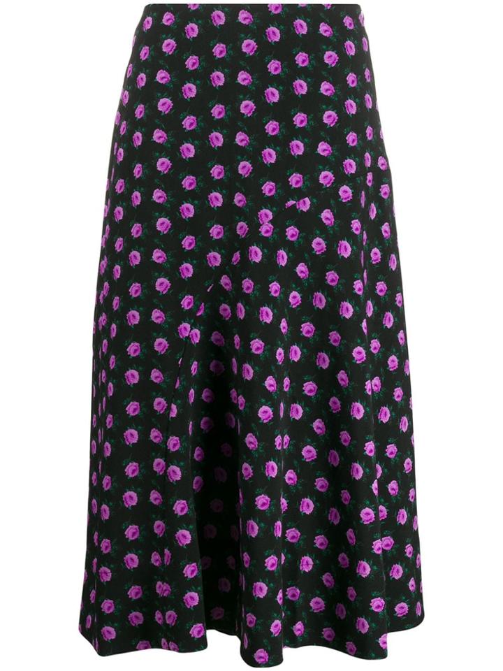 Essentiel Antwerp Floral Print Skirt - Black