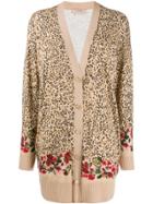 Twin-set Double Print Cardigan - Neutrals