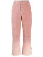 House Of Sunny Gradient-effect Trousers - Pink