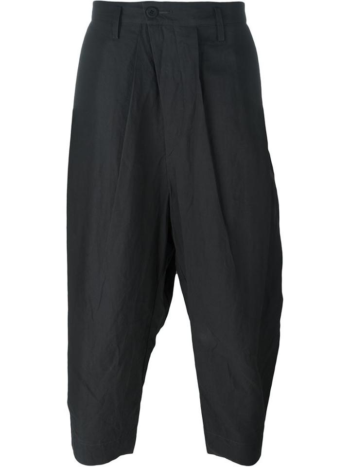 Ziggy Chen Drop-crotch Cropped Trousers