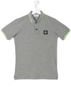 Stone Island Junior - Classic Polo Shirt - Kids - Cotton/spandex/elastane - 14 Yrs, Boy's, Grey