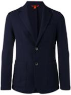 Barena Two Button Blazer, Men's, Size: 52, Blue, Virgin Wool/cotton