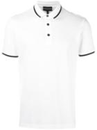 Emporio Armani Shortsleeved Polo Shirt, Men's, Size: Xl, White, Cotton/polyester