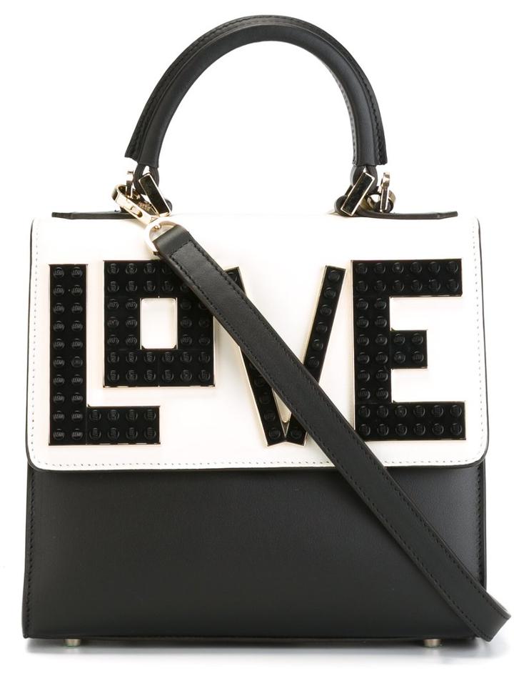 Les Petits Joueurs 'alex' Tote, Women's, Black, Calf Leather