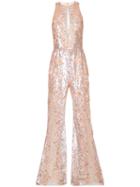 Zuhair Murad Sequinned Jumpsuit, Women's, Size: 38, Pink/purple, Silk/polyamide