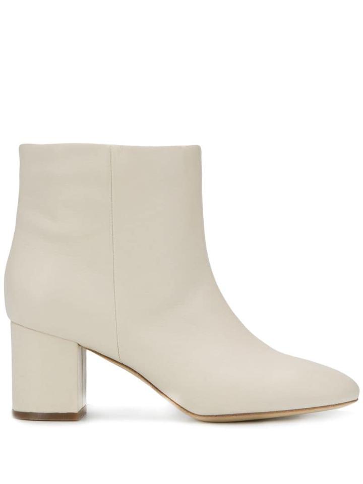 Twin-set Leather Ankle Boots - White