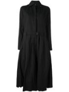 Area Di Barbara Bologna Creased Shirt Dress, Women's, Size: Medium, Black, Cotton/metallic Fibre
