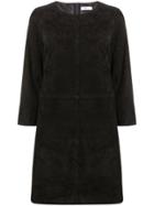 Closed Panelled Shift Dress - Black