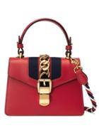 Gucci - Sylvie Leather Mini Bag - Women - Leather/suede/nylon/metal - One Size, Red, Leather/suede/nylon/metal