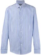 Salvatore Ferragamo - Vertical Striped Shirt - Men - Cotton - M, White, Cotton