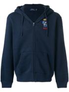 Polo Ralph Lauren Embroidered Teddy Cardigan - Blue