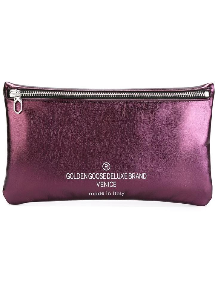 Golden Goose Deluxe Brand Corn Clutch, Women's, Pink/purple, Cotton/viscose/polyurethane