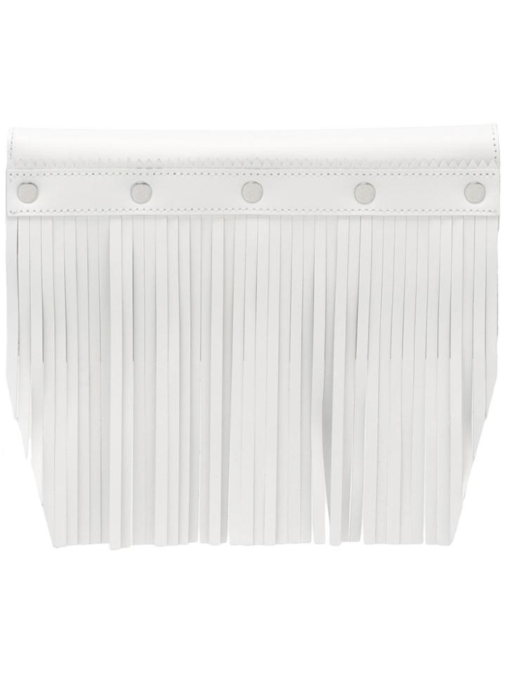 Comme Des Garçons Wallet Fringed Wallet - White