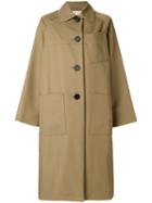 Marni - Loose Style Trench Coat - Women - Silk/polyester - 38, Nude/neutrals, Silk/polyester